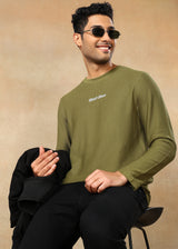 Textured Solid Sweatshirt