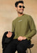 Textured Solid Sweatshirt